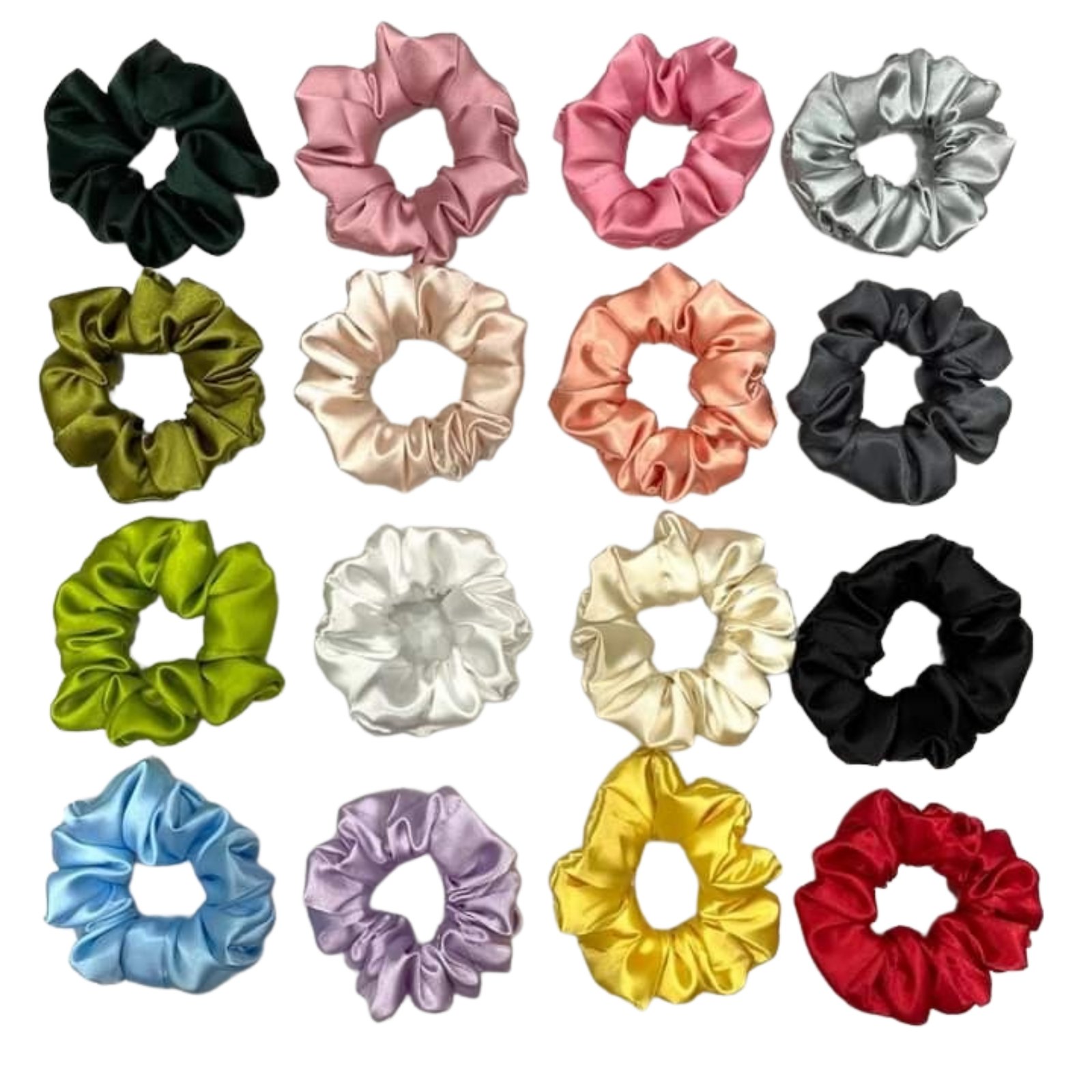 Revitalizing (4) Silk Scrunchies - Image 1
