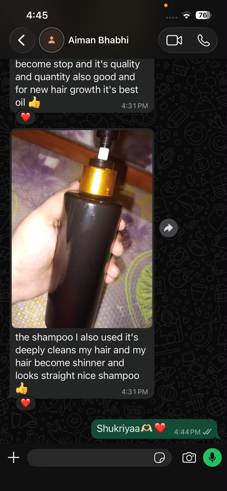 Customer review 1